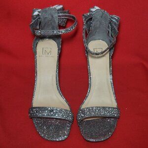 Material Girl Beverly Silver Metallic High Heel Shoe 8 M